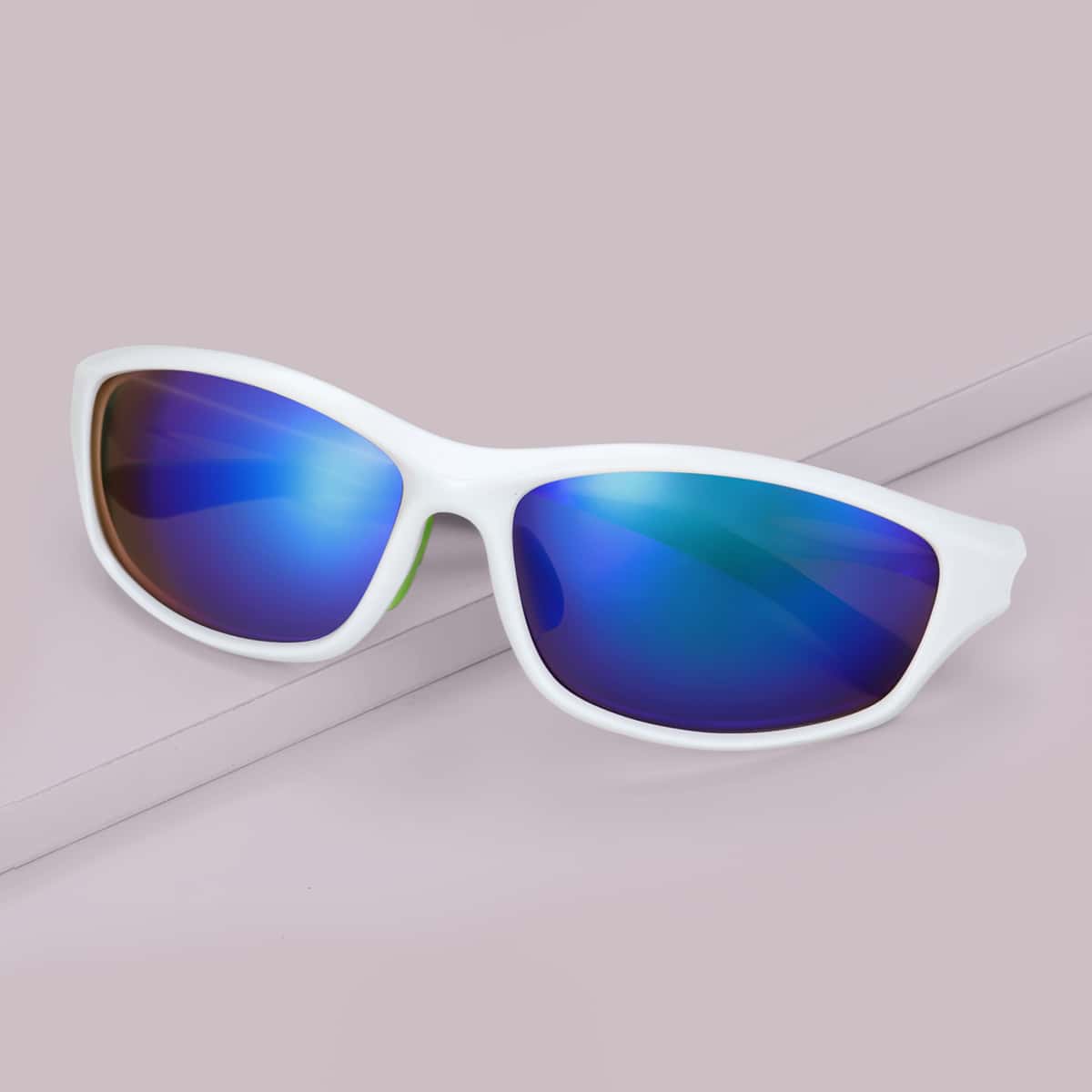 

Acrylic Frame Sunglasses, Blue