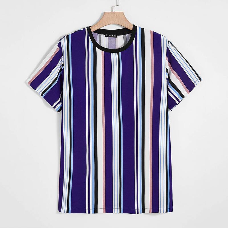 

Guys Striped Short Sleeve Tee, Multicolor