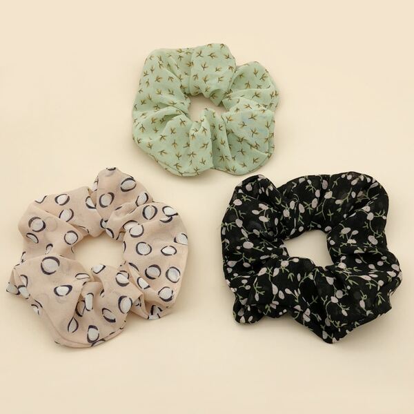 

Scrunchie картины завода 3pcs, Многоцветный