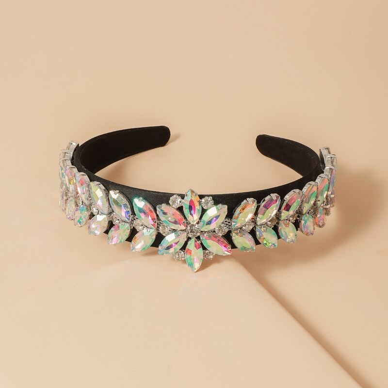 

Gemstone Engraved Hair Hoop, Multicolor
