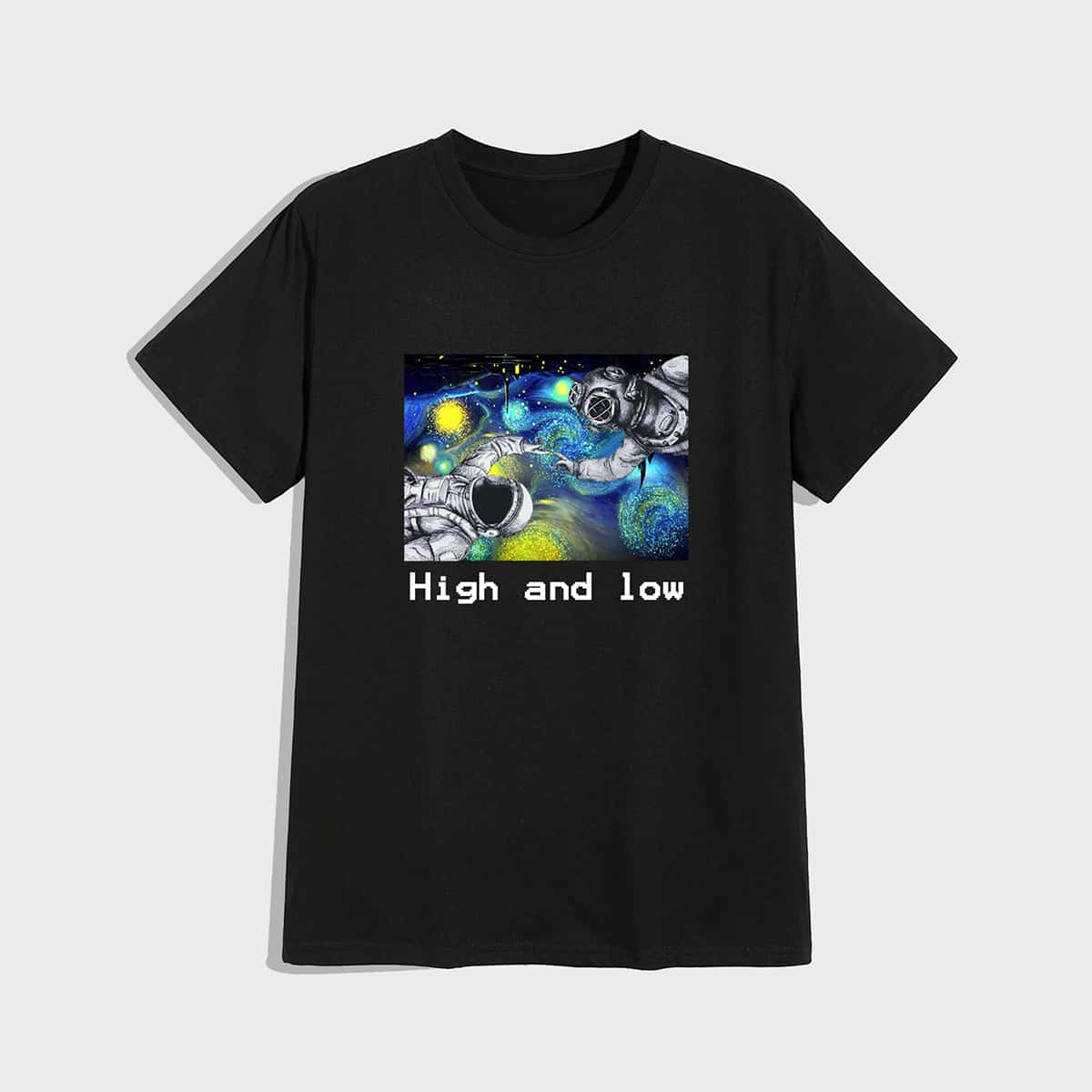 

Guys Astronaut Graphic Tee, Black
