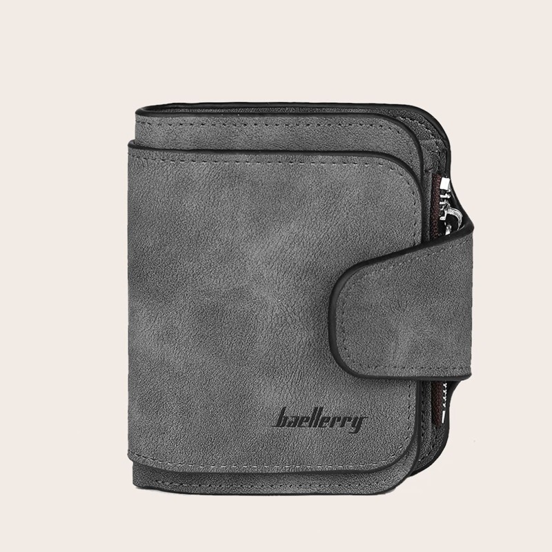

Minimalist Zipper Purse, Grey