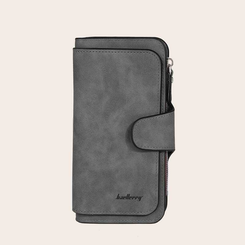 

Minimalist Zipper Purse, Grey