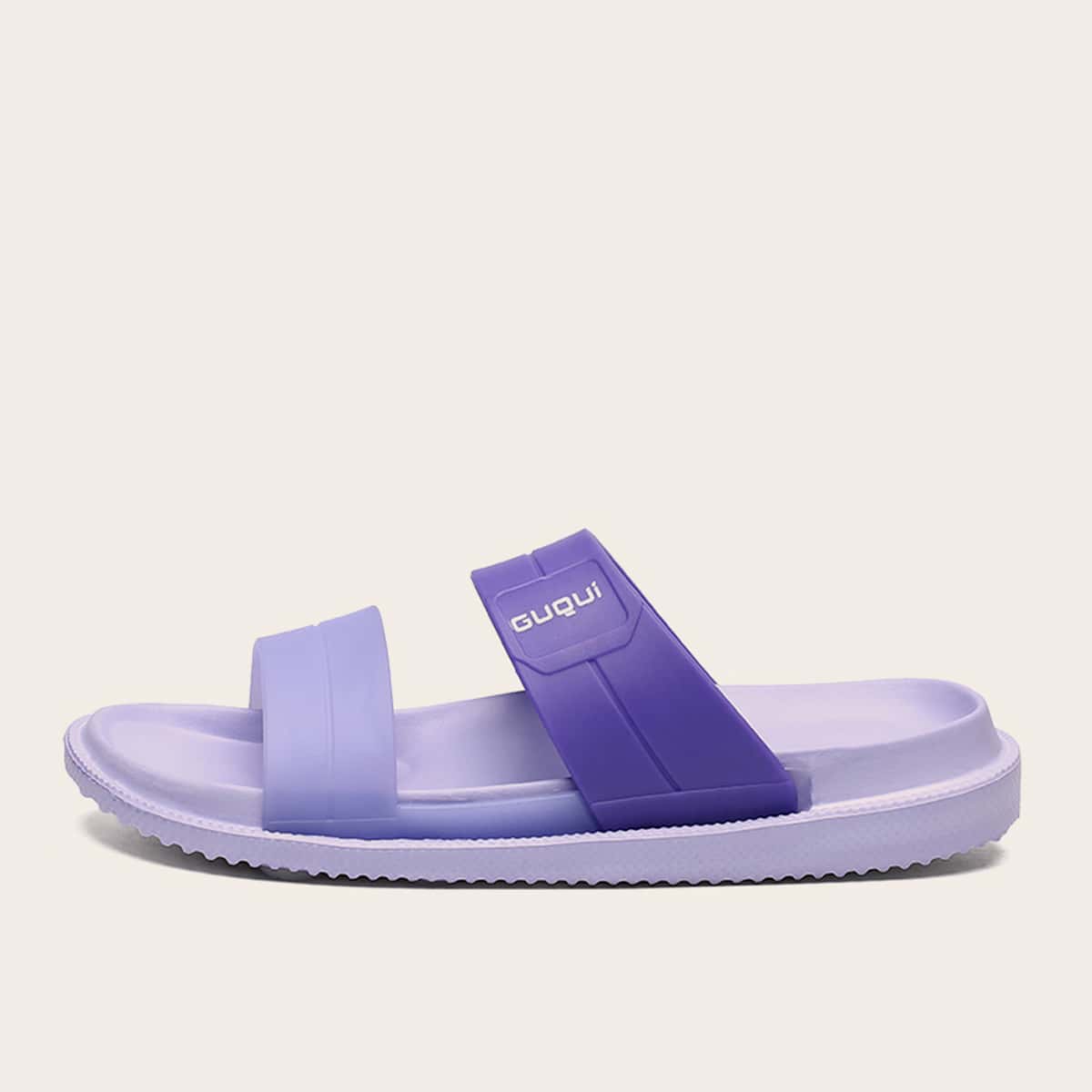

Double Band Wide Fit Sliders, Purple
