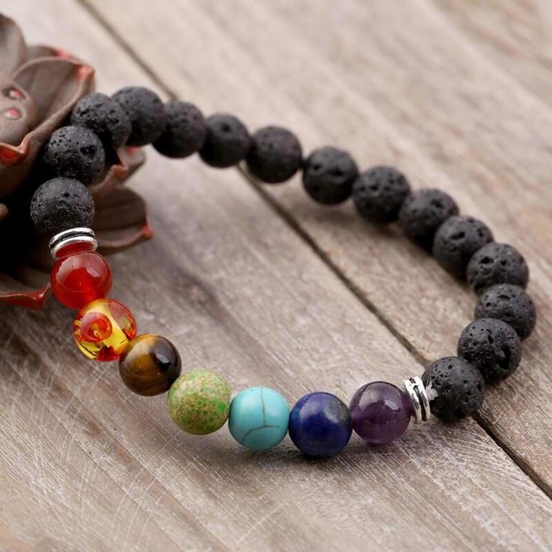 

Guys Colorful Beaded Bracelet, Multicolor