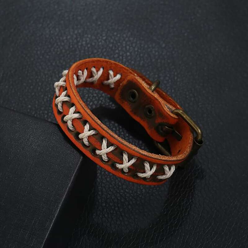 

Guys Pin Buckle Bracelet, Brown