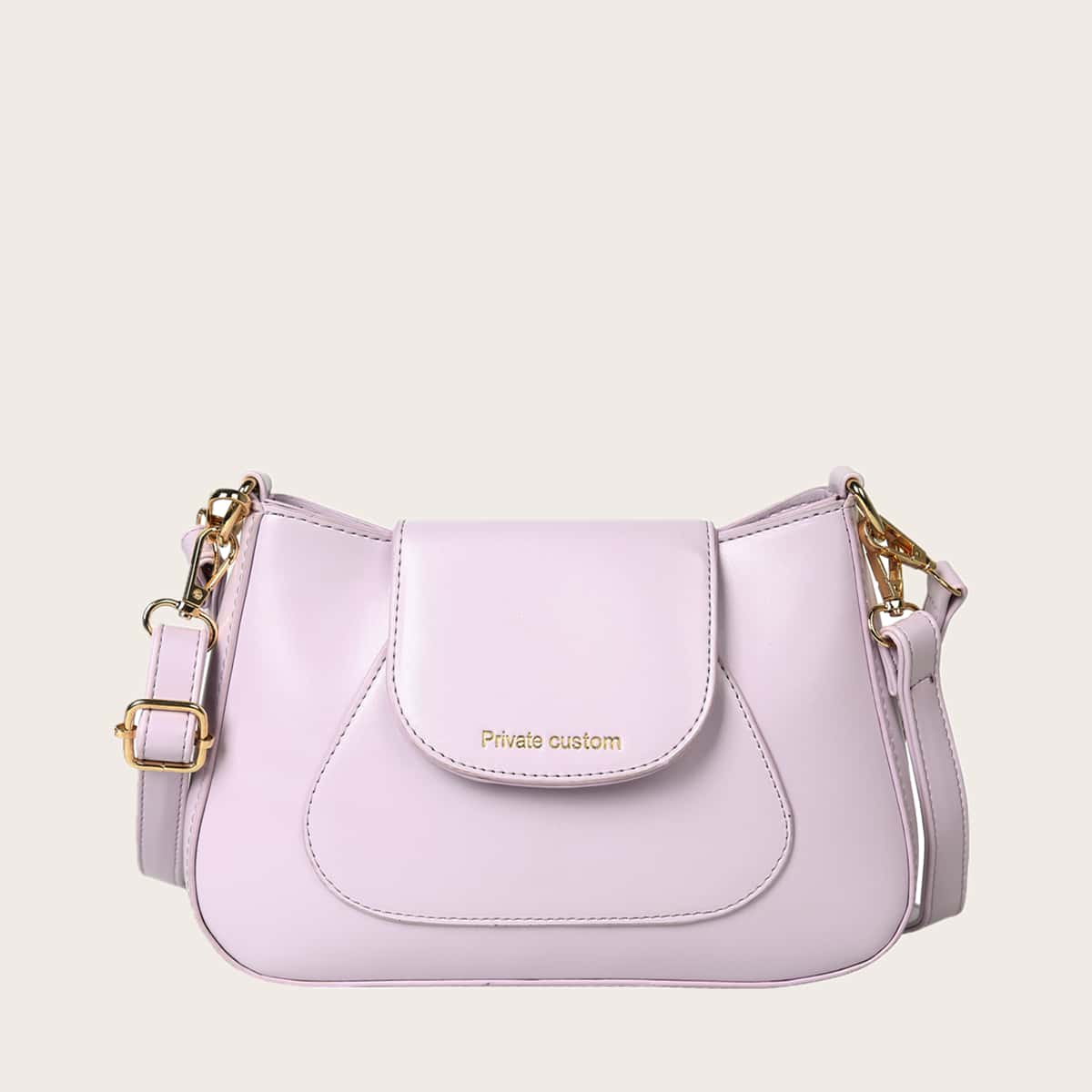 

Stitch Detail Shoulder Bag, Purple