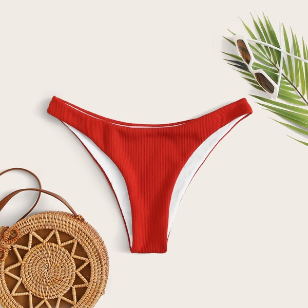 

Rib Cheeky Bikini Panty, Red