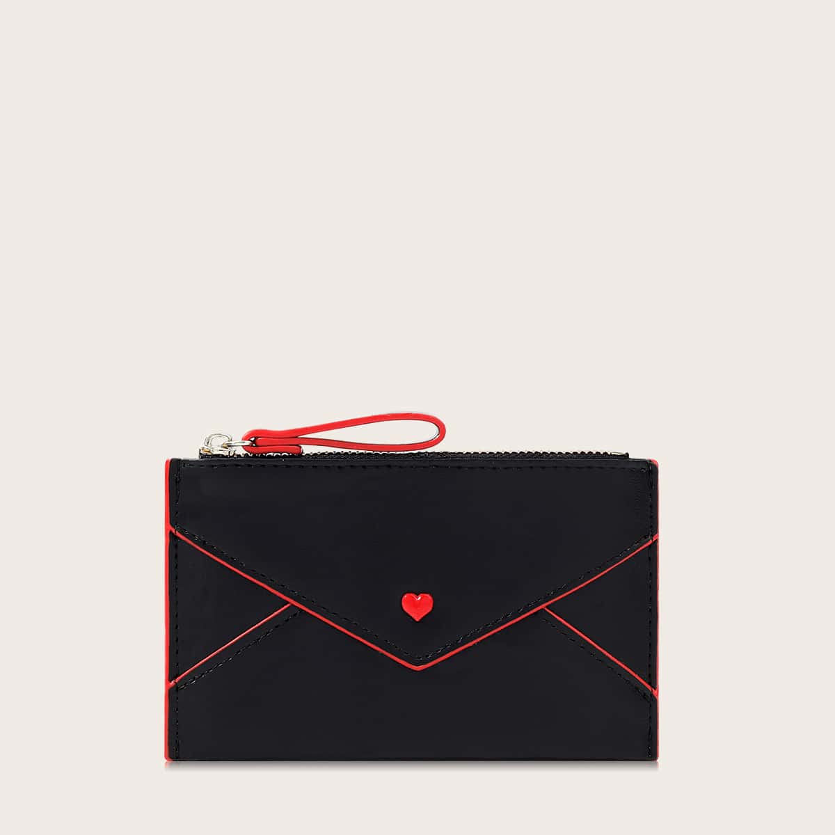 

Envelope Purse With Wristlet, Black