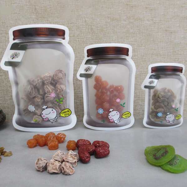 

3pcs Food Bottle Shaped Food Sealing Bag