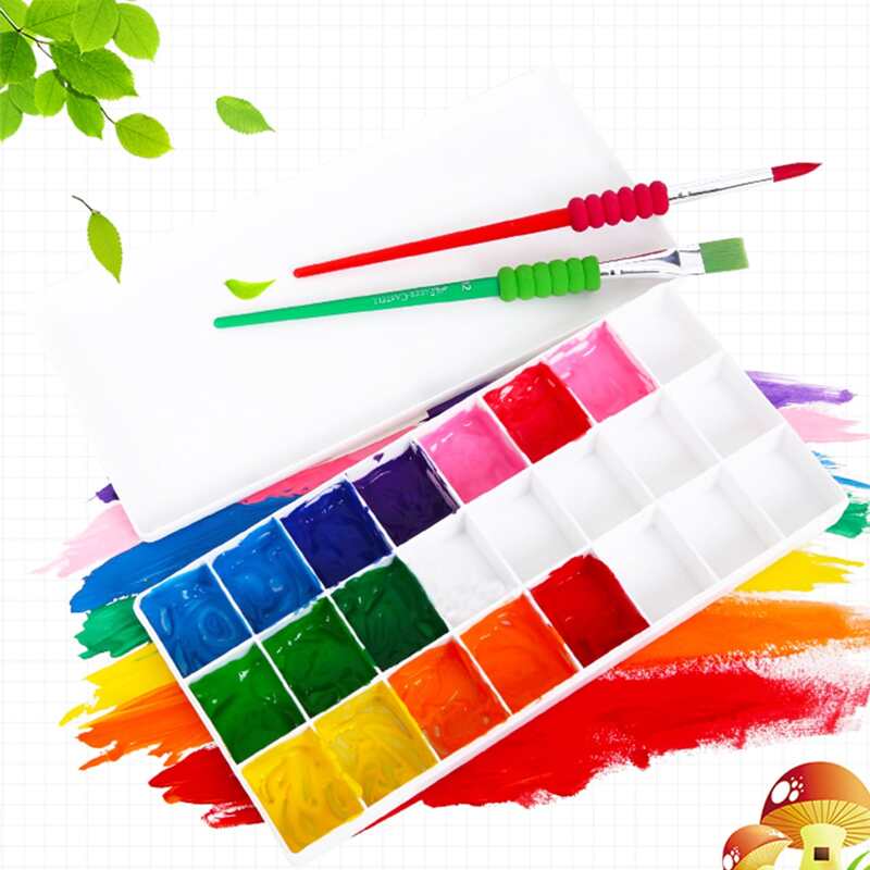 

Multi-grid Art Paint Palette, White