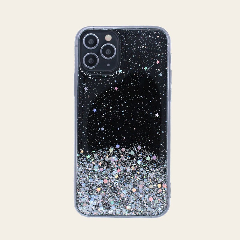 

Glitter iPhone Case, Black