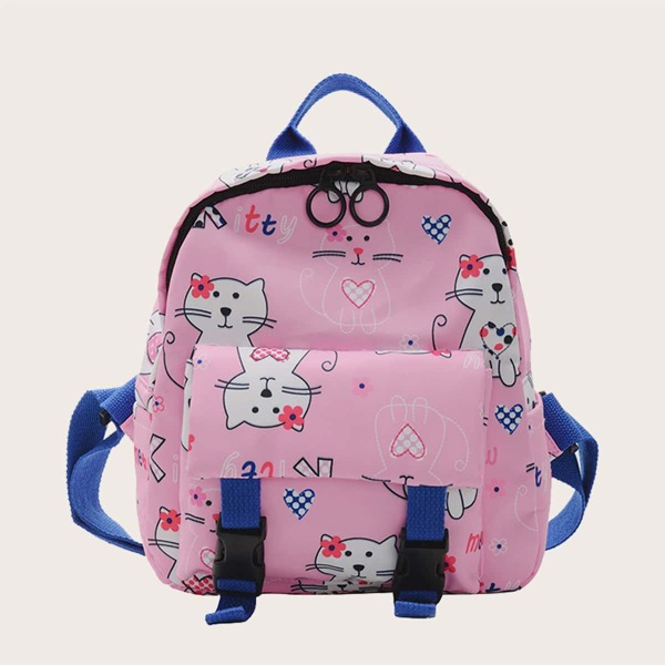 

Карманный рюкзак с рисунком для девочек, Розовые