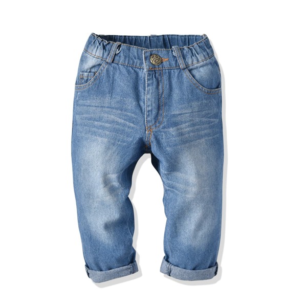 

Toddler Boys Washed Slant Pocket Jeans, Medium wash
