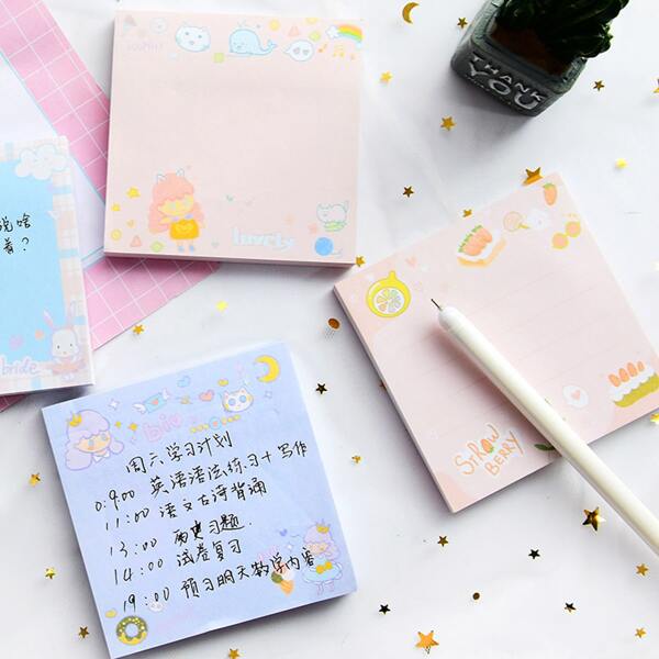 

1pc Cartoon Sticky Note, Multicolor