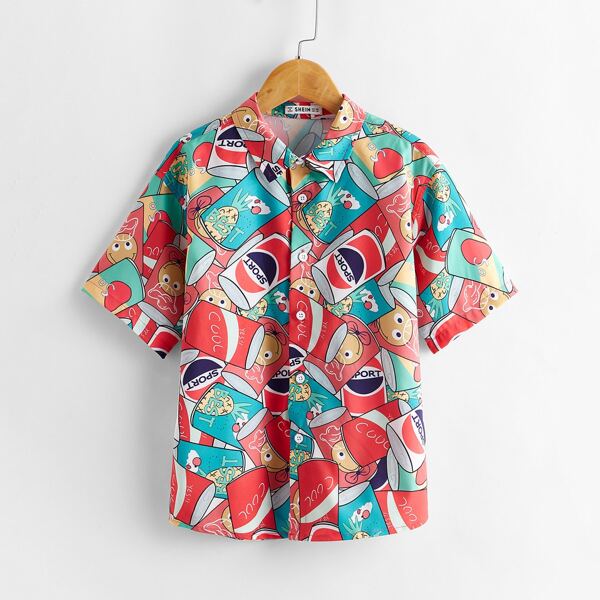 

Boys Pop Art Print Shirt, Multicolor
