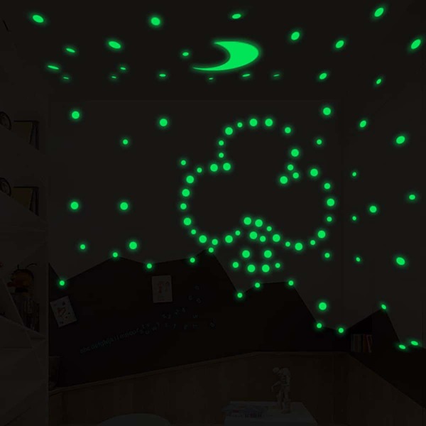 

Luminous Polka Dot Wall Sticker, Green