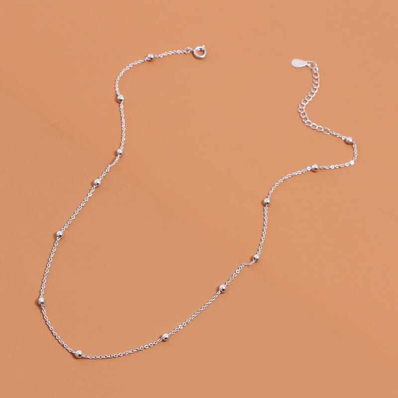 

Round Ball Necklace, Silver
