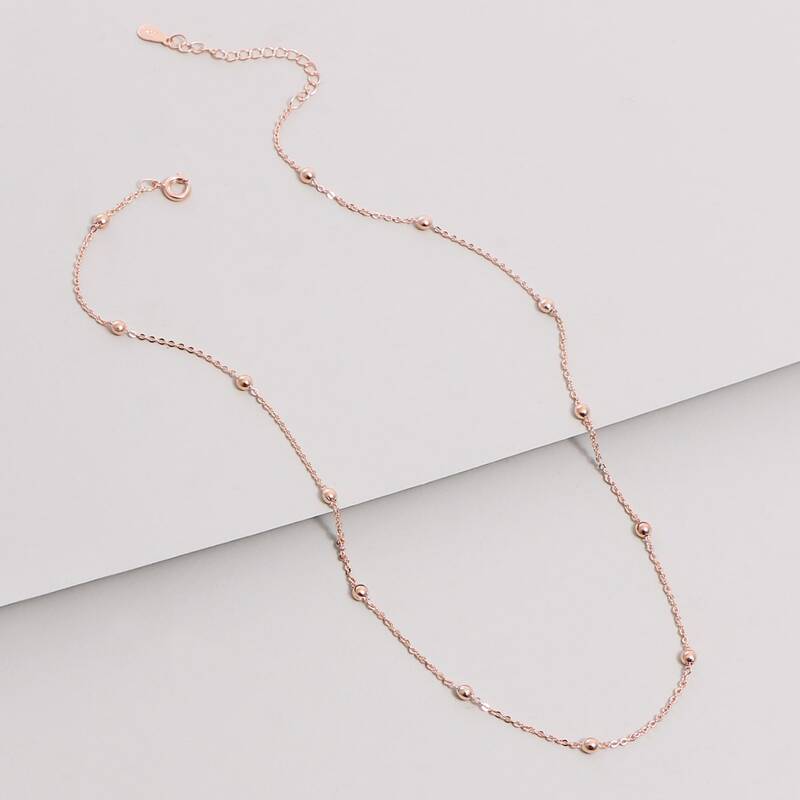 

Round Ball Necklace, Gold