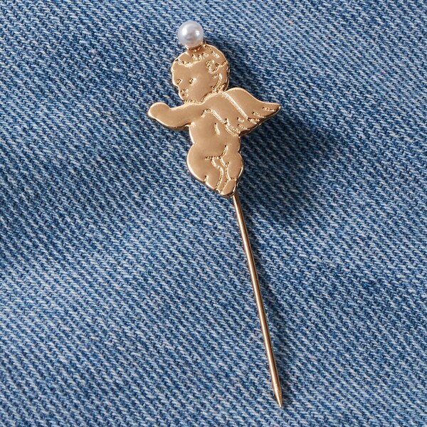 

Angel Design Brooch, Gold