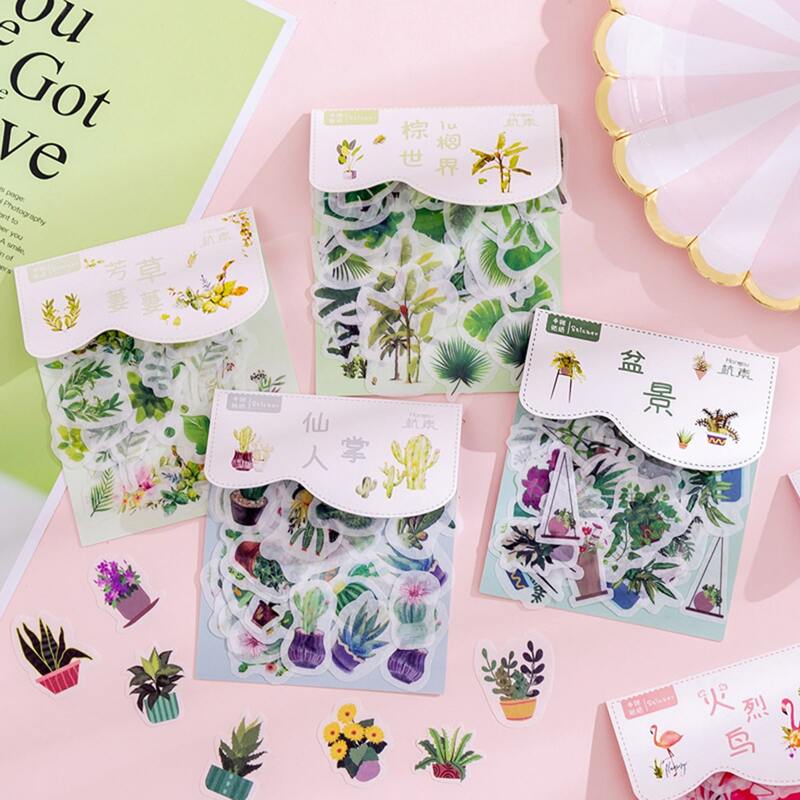 

1pack Plants Pattern Random Sticker, Multicolor