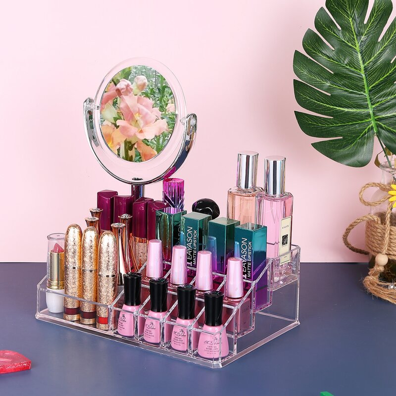 

1pc Multi-grid Clear Cosmetic Storage Box