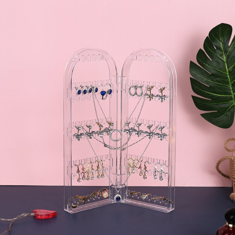 

1pc Clear Jewelry Hanging Rack