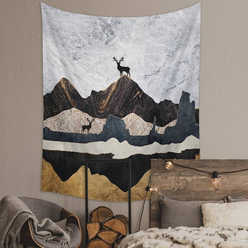 

Mountain Print Tapestry, Multicolor