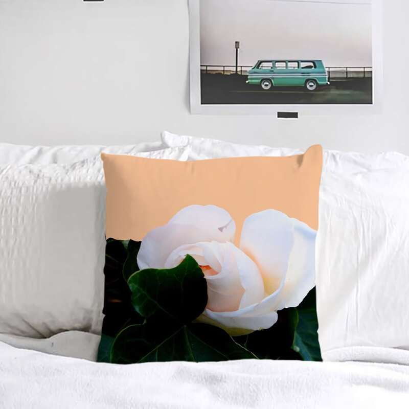 

1pc Flower Print Cushion Cover Without Filler, Multicolor