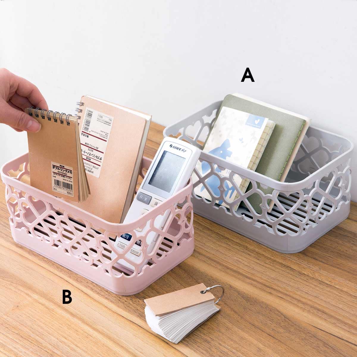 

1pc Hollow Storage Basket, Multicolor