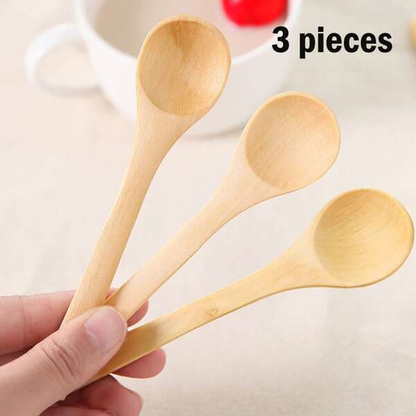 

3pcs Wooden Spoon, Khaki