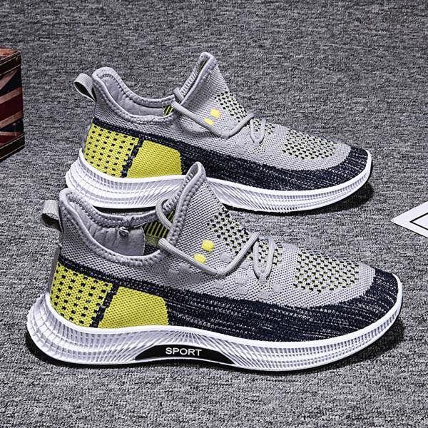

Men Lace-up Front Color-block Sneakers, Multicolor