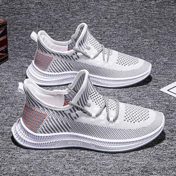 

Men Lace-up Front Wide Fit Sneakers, Grey