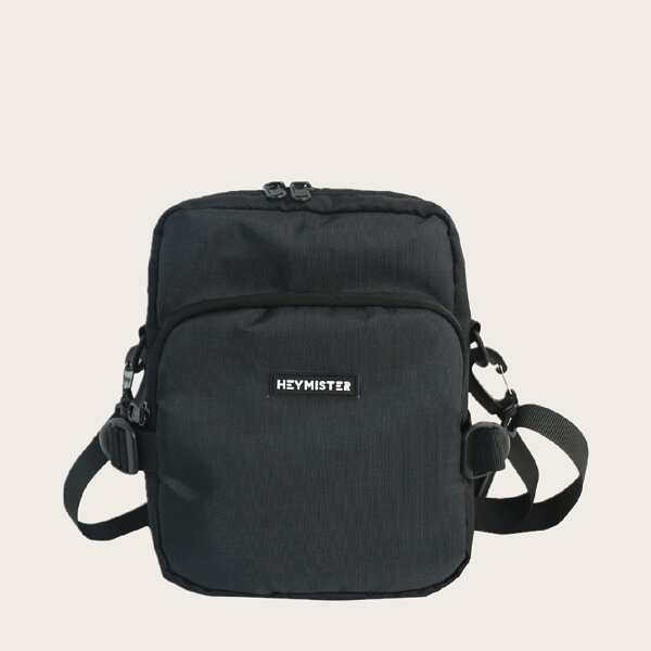 

Мужская патч-сумка через плечо, Чёрный