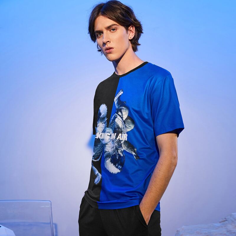 

Guys Astronaut Print Colorblock Tee, Multicolor