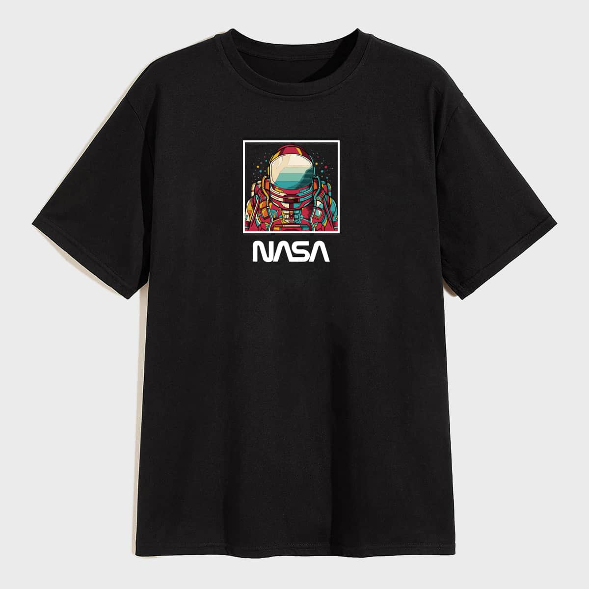 

Guys Graphic Print Short Sleeve Tee, Black