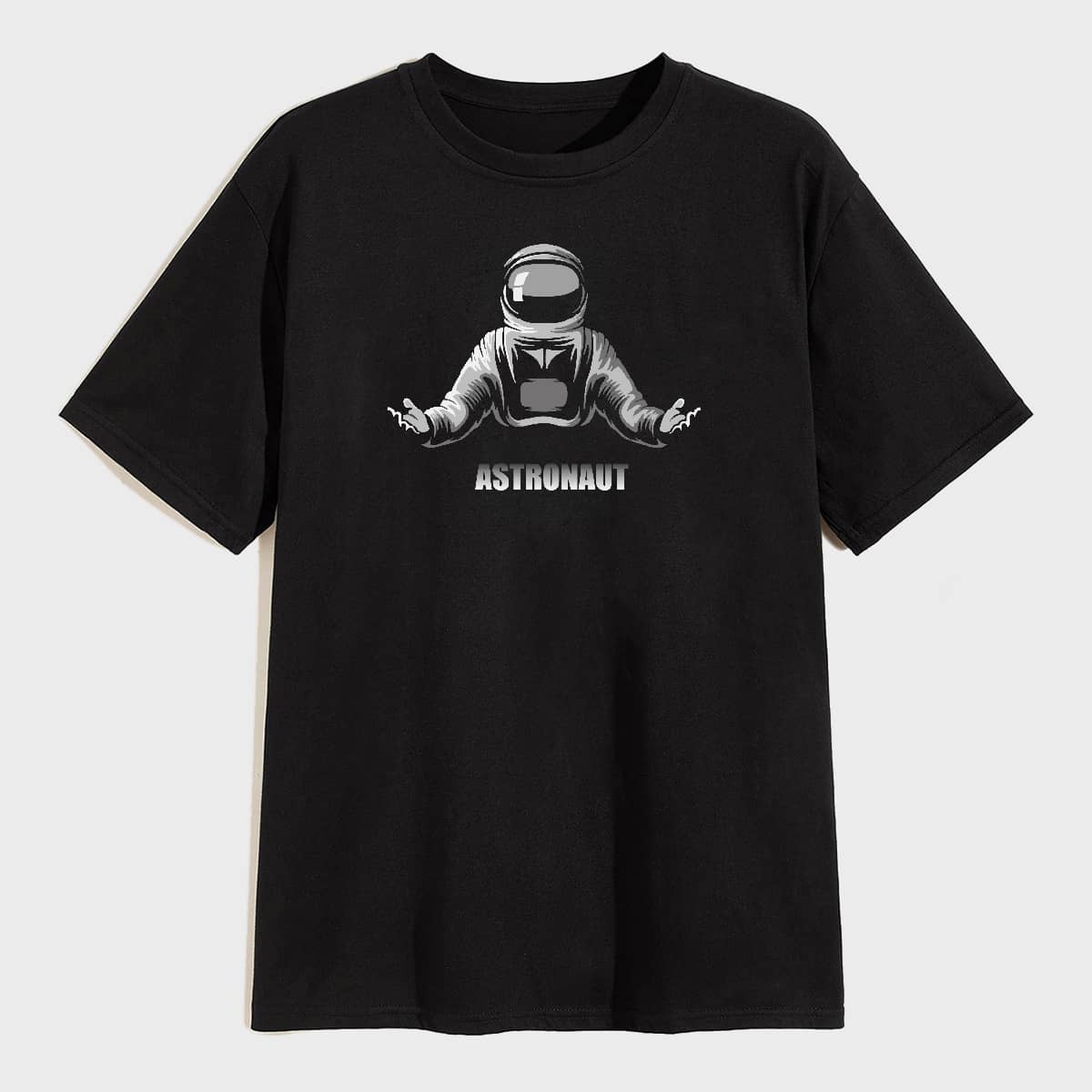 

Guys Figure And Letter Graphic Tee, Black