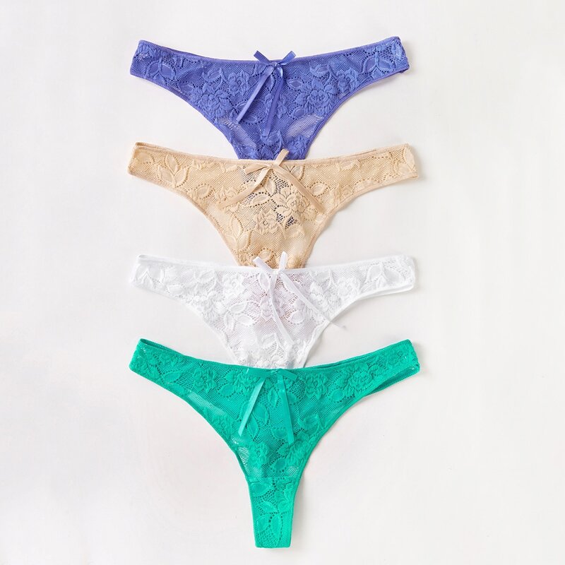 

4pack Floral Lace Panty Set, Multicolor