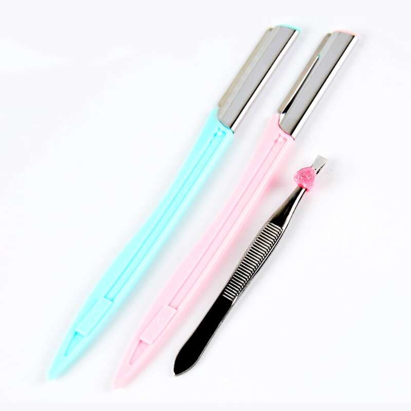 

3pcs Random Color Eyebrow Trimmer, Multicolor