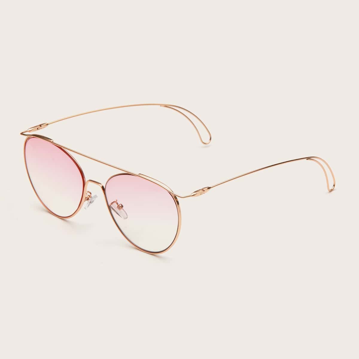 

Metal Frame Sunglasses, Pink