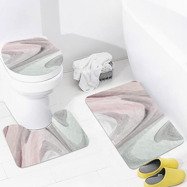 

3шт Colorblock Closestool Мат, Многоцветный