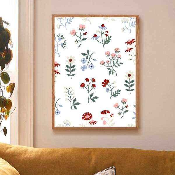 

Floral Print Wall Print, Multicolor