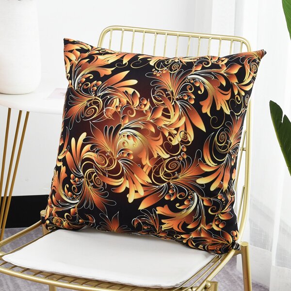 

Flower Print Cushion Cover, Multicolor