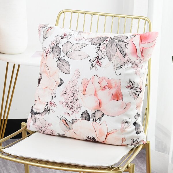 

Flower Print Cushion Cover, Multicolor