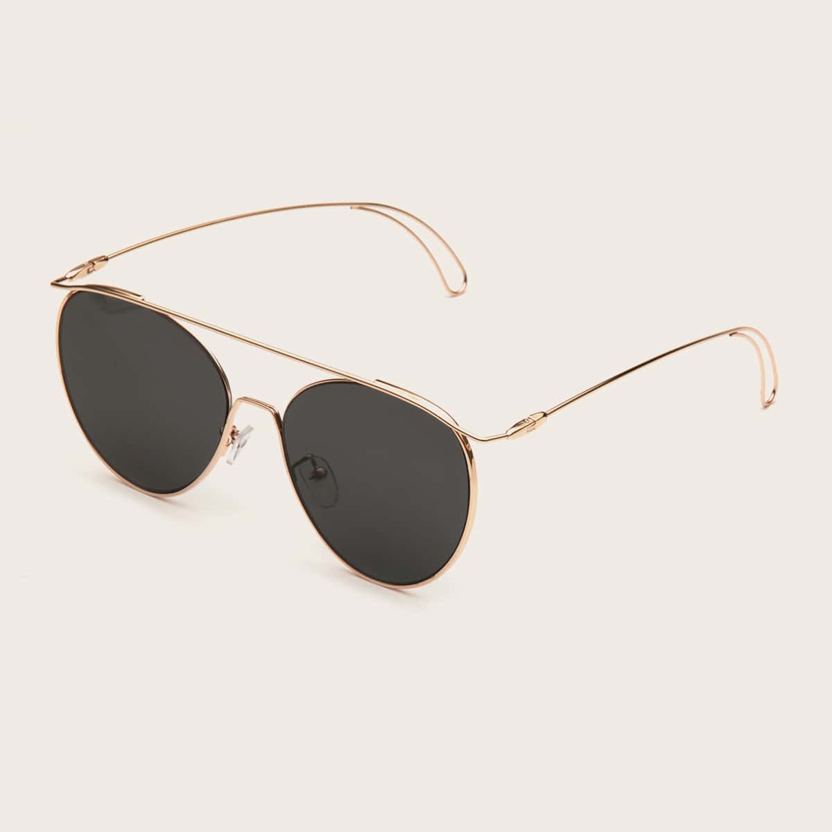 

Metal Frame Sunglasses, Black