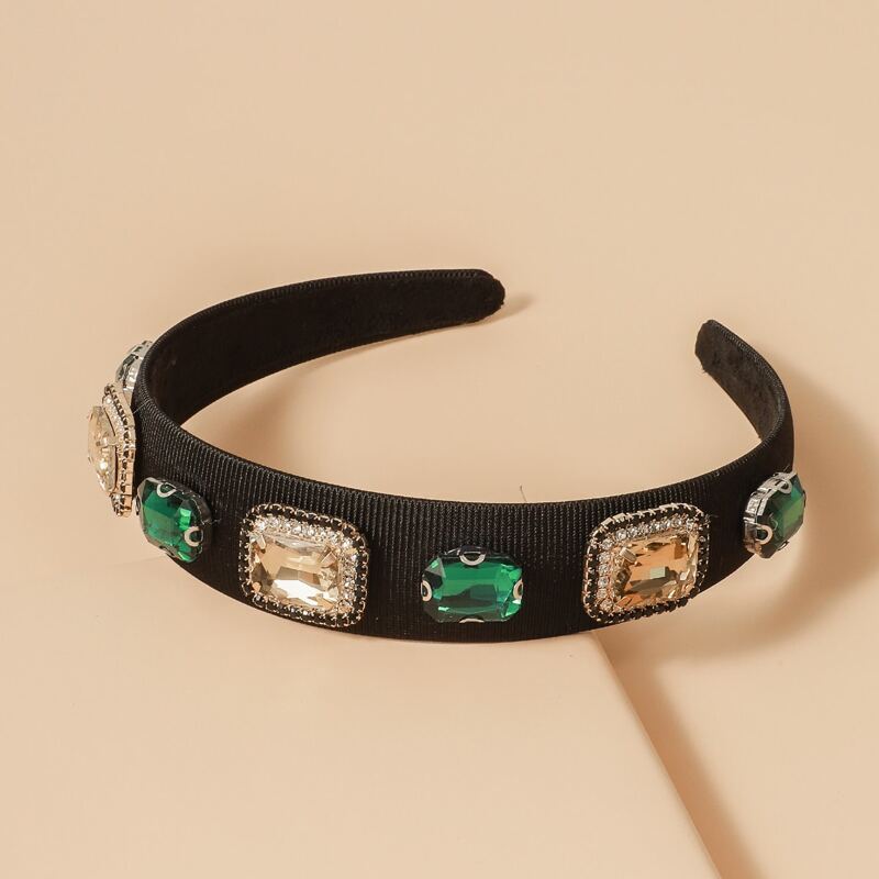 

Gemstone Hair Hoop, Black