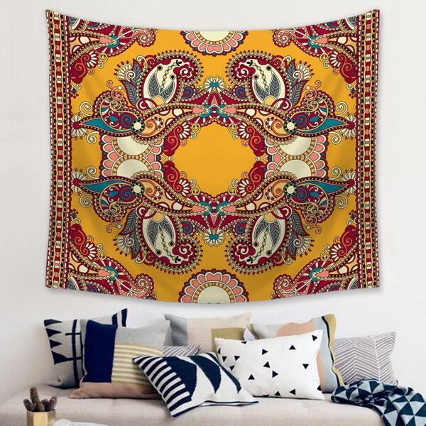 

Гобелен с винтажным принтом, Многоцветный