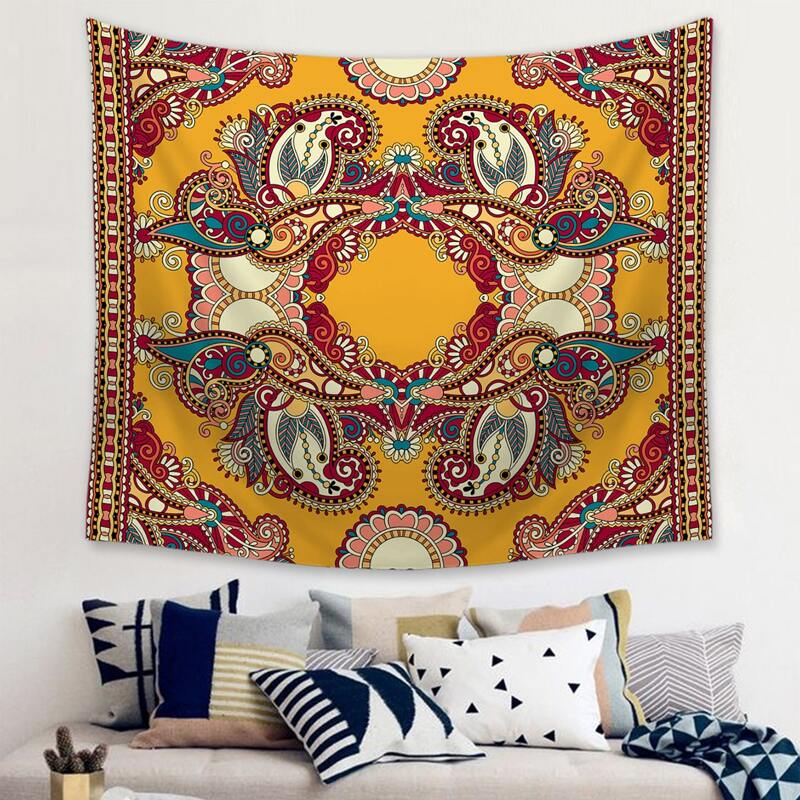 

Vintage Paisley Print Tapestry, Multicolor