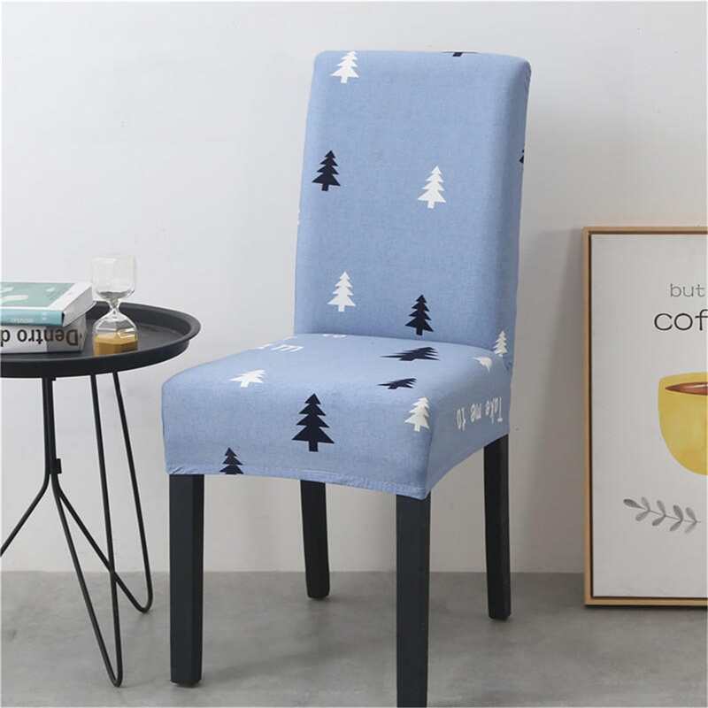 

1pc Cartoon Graphic Stretchy Chair Cover, Blue