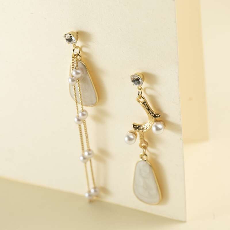 

Faux Pearl Decor Drop Earrings, Multicolor